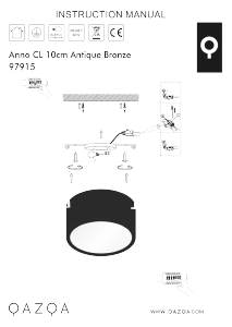 Mode d’emploi Qazqa 97915 Anno Lampe