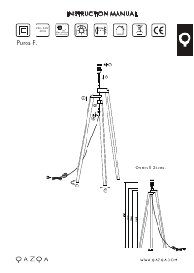 Manual Qazqa 97920 Puros Lampă