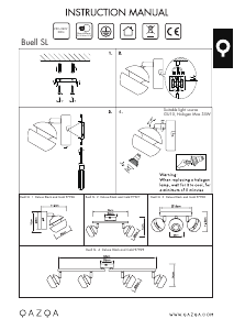 Bruksanvisning Qazqa 97926 Buell Deluxe Lampa