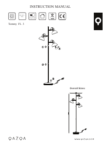 Manuale Qazqa 98062 Tommy Lampada