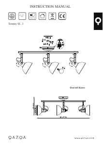 Kasutusjuhend Qazqa 98069 Tommy Lamp