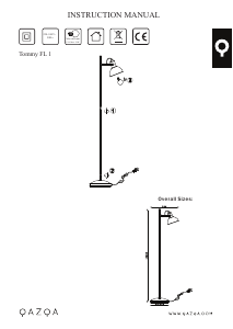 Manuale Qazqa 98075 Tommy Lampada