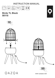 사용 설명서 Qazqa 98118 Birds 램프