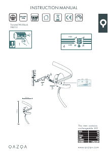 Bruksanvisning Qazqa 98213 Twisted Lampa