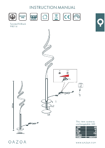 Manual Qazqa 98214 Twisted Candeeiro