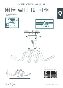 Kullanım kılavuzu Qazqa 98216 Twisted Lamba