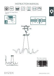 Manuale Qazqa 98217 Twisted Lampada