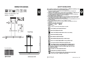 Návod Qazqa 98223 Platina Svietidlo