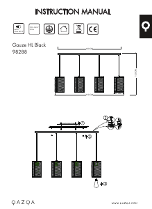 Mode d’emploi Qazqa 98288 Gauze Lampe