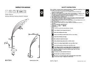 Manual Qazqa 98291 Sixties Marmo Candeeiro