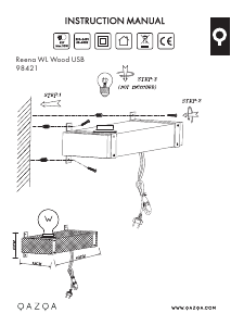 说明书 Qazqa 98421 Reena 灯