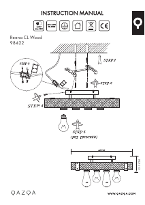 Manual Qazqa 98422 Reena Lamp