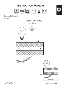 Kasutusjuhend Qazqa 98423 Reena Lamp