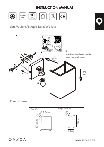 Manuale Qazqa 98433 Vete Lampada