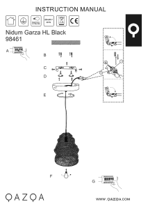 Manual Qazqa 98461 Nidum Garza Lampă