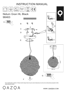 Bruksanvisning Qazqa 98463 Nidum Gran Lampa