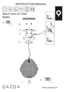 Bruksanvisning Qazqa 98464 Nidum Gran Lampa