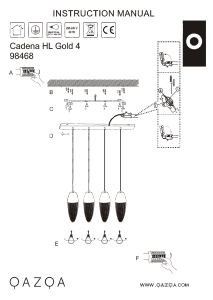 Bruksanvisning Qazqa 98468 Catena Lampa