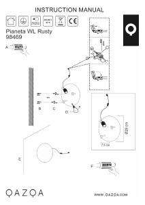 说明书 Qazqa 98469 Pianeta 灯