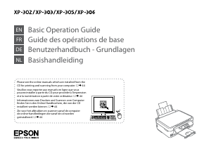Bedienungsanleitung Epson XP-302 Expression Home Multifunktionsdrucker