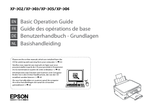 Bedienungsanleitung Epson XP-305 Expression Home Multifunktionsdrucker