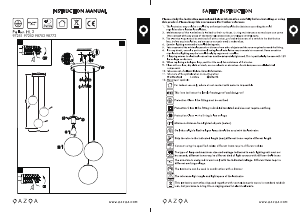 Manual Qazqa 98703 Pallon Candeeiro