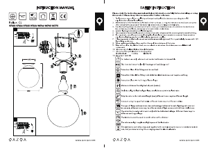 Mode d’emploi Qazqa 98705 Pallon Lampe