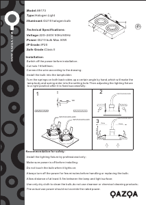 Bruksanvisning Qazqa 98713 Lock 2 Lampa