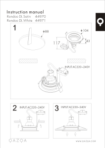 Посібник Qazqa 98718 Rondoo Лампа