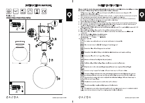 Bruksanvisning Qazqa 98766 Pallon Lampa