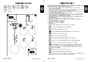 説明書 Qazqa 98777 Pallon ランプ