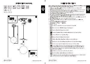 説明書 Qazqa 98778 Pallon ランプ