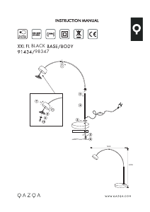 Mode d’emploi Qazqa 98781 XXL Lampe