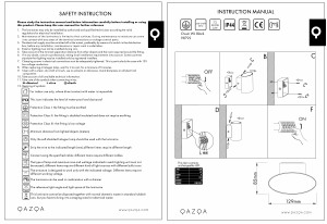 説明書 Qazqa 98792 Ovum ランプ