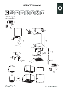 Manuale Qazqa 98851 Tubo Honey Lampada