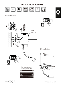 Mode d’emploi Qazqa 98862 Flero Lampe