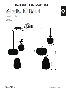 Mode d’emploi Qazqa 98890 Hero Lampe