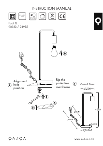 Kasutusjuhend Qazqa 98933 Facil Lamp