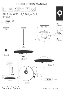 Kasutusjuhend Qazqa 98940 Frills Lamp