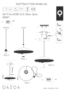 Kasutusjuhend Qazqa 98941 Frills Lamp