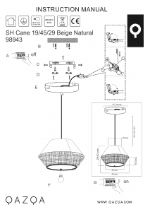 Mode d’emploi Qazqa 98943 Frills Can Lampe