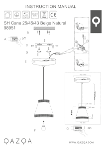 Bruksanvisning Qazqa 98951 Frills Can Lampa