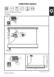 説明書 Qazqa 99066 Sema ランプ