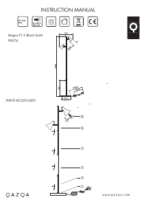 Mode d’emploi Qazqa 99076 Magno Lampe