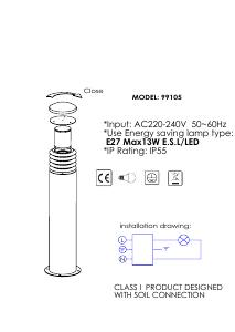 Mode d’emploi Qazqa 99104 Happy Lampe