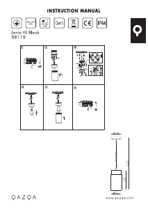 説明書 Qazqa 99119 Jarra ランプ