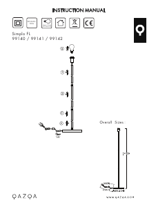 Mode d’emploi Qazqa 99140 Simplo Lampe