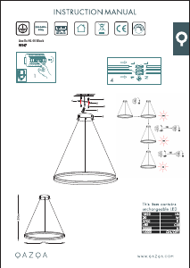 Manual Qazqa 99147 Anello Lampă