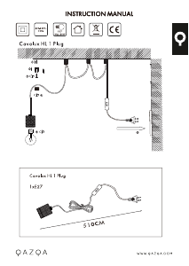 Manuale Qazqa 99233 Cavalux Lampada