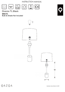 Kasutusjuhend Qazqa 102038 Diverso Lamp